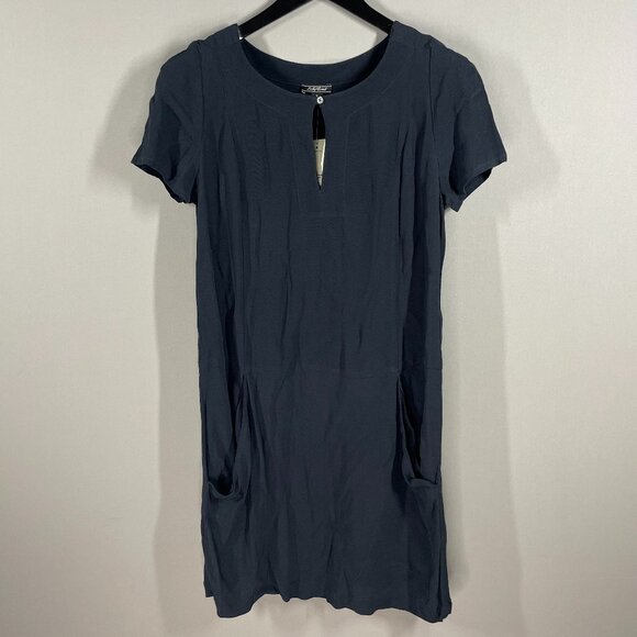 NEW Lucky Brand Dress Womens Small black tunic classic boho casual - Picture 1 of 11